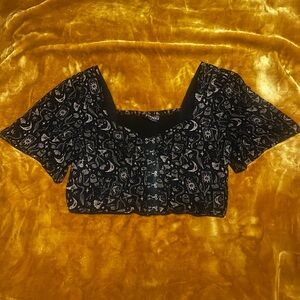 DISTURBIA witchy esoteric crop top